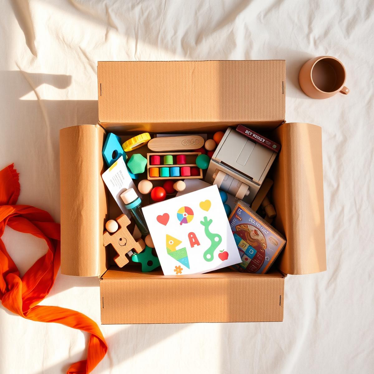 Caixas de Brinquedos Educativos Mensais